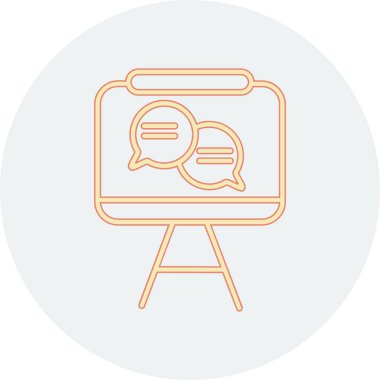 konuşma kabarcığı vektör çizimi