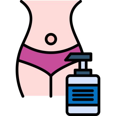 Vücut simgesi. Basit resimleme