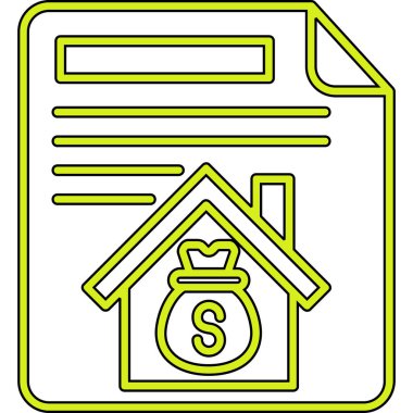 Para evi vektör simgesi, biçim vuruştur, simge