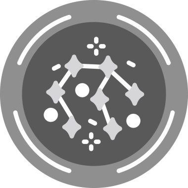 Bir gezegen simgesinin vektör illüstrasyonu