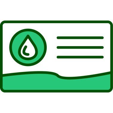 Damlalı bir yaprağın vektör illüstrasyonu