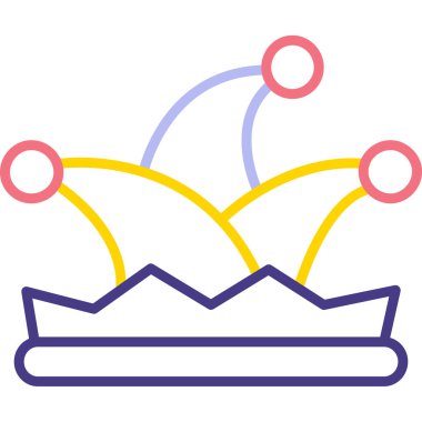 Taç. Web simgesi basit illüstrasyon