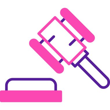 adreslenmiş çekiç ağı simgesi, vektör illüstrasyonu