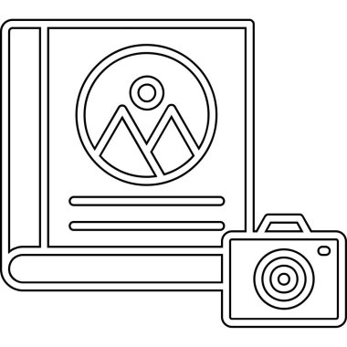 kamera fotoğraf albümü simgesi