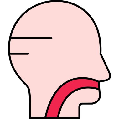 Pembe takım elbiseli bir adamın vektör çizimi