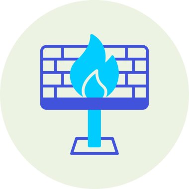 Ateş vektörü simgesini ateşle