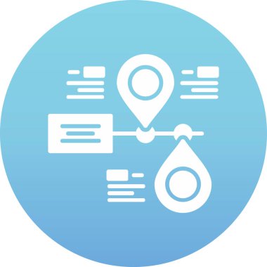 harita konumu lokasyon konum simgesi ana hat biçiminde