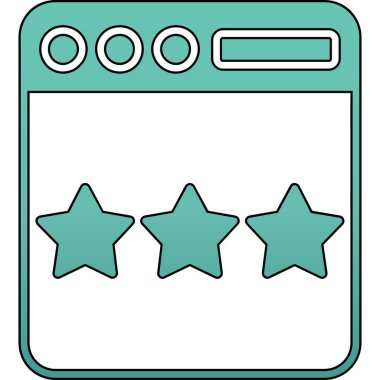 derecelendirme yıldız simge vektör