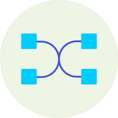 Çember simgesinin izole edilmiş tek bir simgesinin vektör çizimi