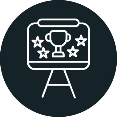 ödül kupa simgesi, basit biçim