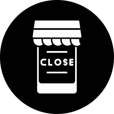 dükkan simgesi vektör illüstrasyonu