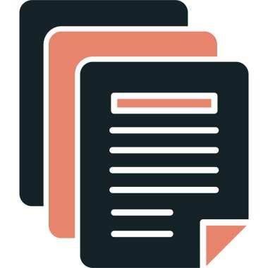 kağıt belge vektör simgesi