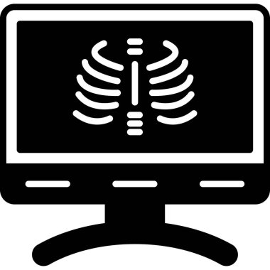 bilgisayar izleme simgesi, vektör illüstrasyonu