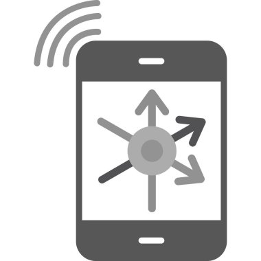 düz biçimli mobil wifi bağlantı simgesi