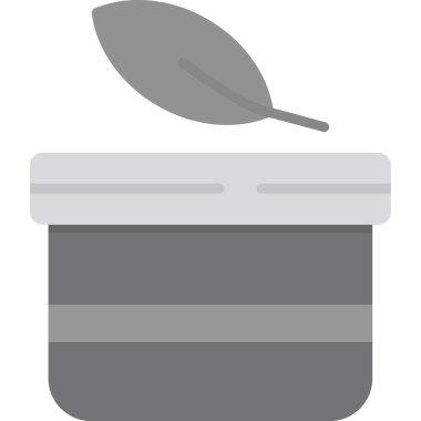 Yiyecek ve içecek ikonu. düz renk biçimi