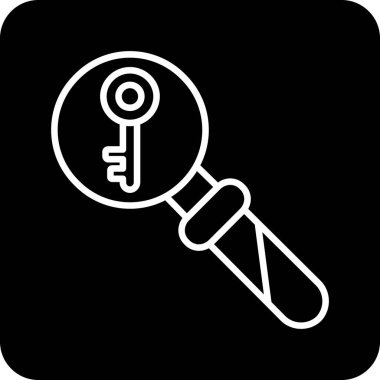 anahtar simgesi beyaz arkaplanda izole edildi