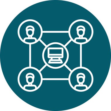 ağ simgesi, vektör illüstrasyonu