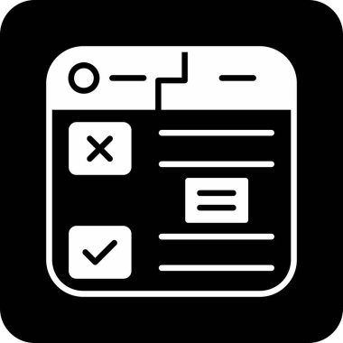 Web simgesi, basit illüstrasyon.