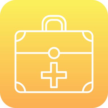 yardım kiti simgesi, vektör illüstrasyon tasarımı