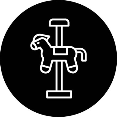 Bir bisiklet simgesinin vektör illüstrasyonu