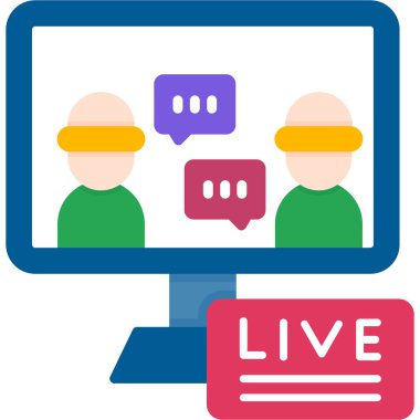 Canlı sohbet kutsal kişilerin resmi, vektör çizim