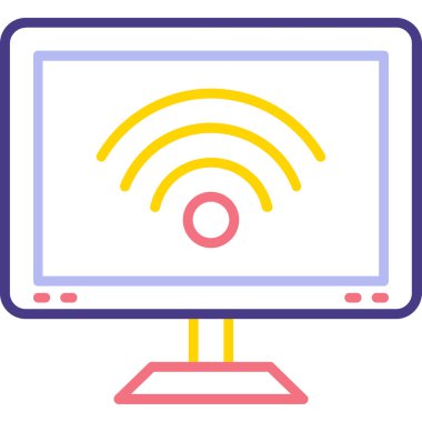 Bilgisayar ekranı. Basit tasarım çizimi