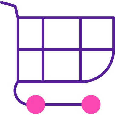 El arabası. Web simgesi basit tasarım