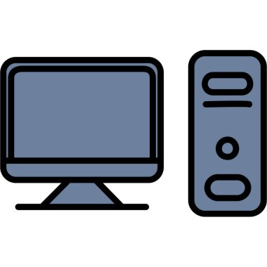 Bilgisayar simgesi. Web simgesi tasarımı illüstrasyonu.