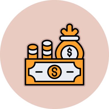 İş finans simgesinin vektör illüstrasyonu