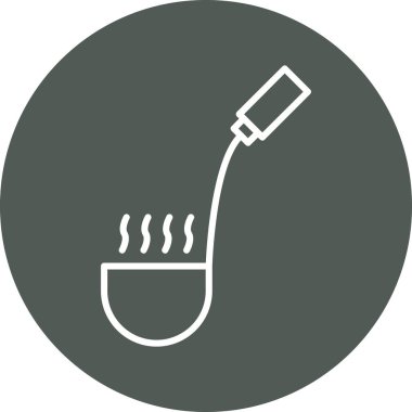 Modern ateş ikonunun vektör illüstrasyonu