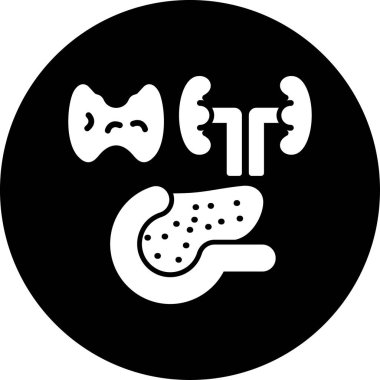 İnsan organ ikonu. vektör illüstrasyonu