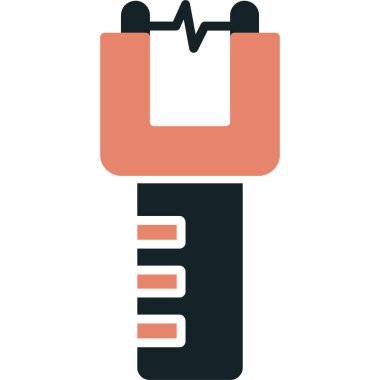 Düz eklenti simgesi, vektör illüstrasyonu