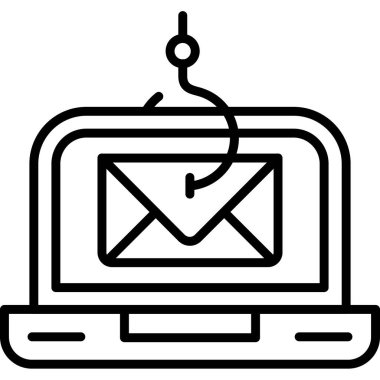 E- posta simgesi. Web için e-posta vektör simgelerinin özet çizimi