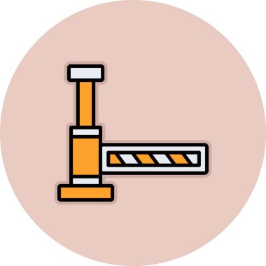 bariyer simgesi vektör illüstrasyonu