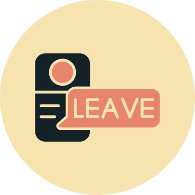 Simgeye geçmeyi bırak. Moda düz vektör biçimi