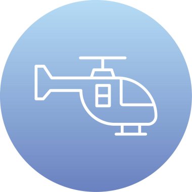 Helikopter simgesi vektör illüstrasyonu