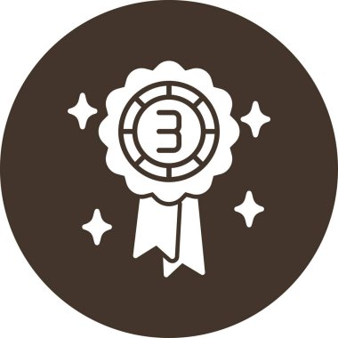 Madalya. Web simgesi basit illüstrasyon