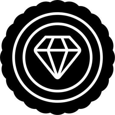Elmas simgesi vektör illüstrasyonu