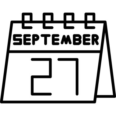 Takvim simgesi tasarımı, vektör illüstrasyonu