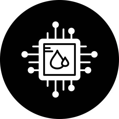 Bilgisayar teknolojisinin modern bir simgesinin vektör çizimi