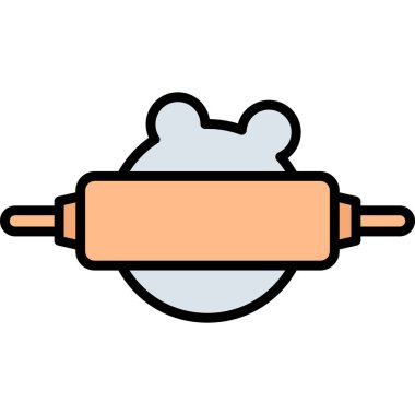 şirin çizgi film simgesinin vektör illüstrasyonu