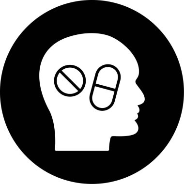 Modern b 'nin vektör illüstrasyonu beynin ikonundan yoksun