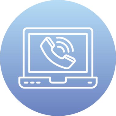 Çağrı merkezi simgesi. vektör illüstrasyonu