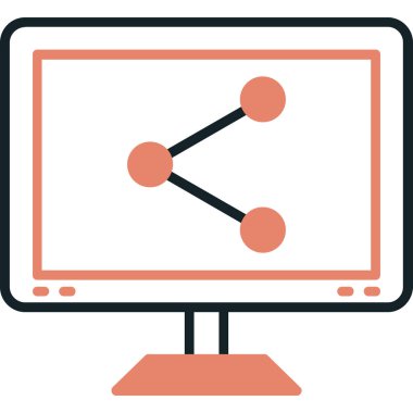 Ağ simgesi. Basit tasarım