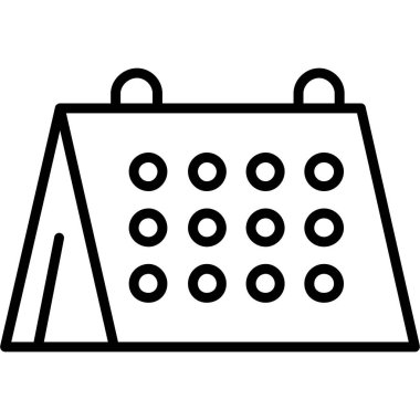 Takvim simgesi vektör illüstrasyonu