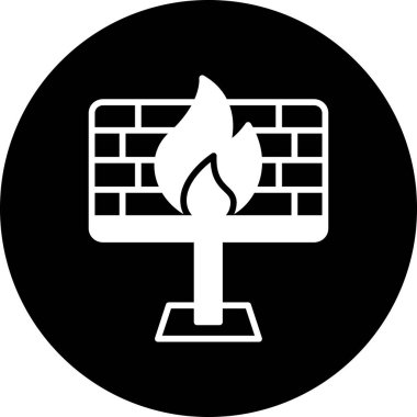 Bilgisayar. Web simgesi basit illüstrasyon