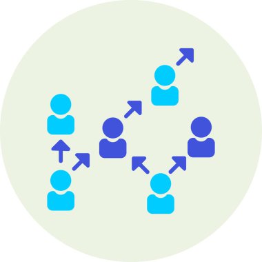 iş insanları simgesi, vektör illüstrasyonu