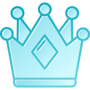 Kraliyet tacı. Basit simge