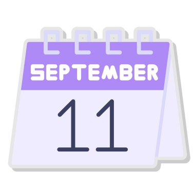 Takvim simgesi. düz dizayn. Vektör çizimi. 10 randevu ikonu. anımsatma tarihi.