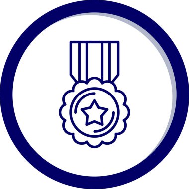 Madalya simgesinin vektör illüstrasyonu